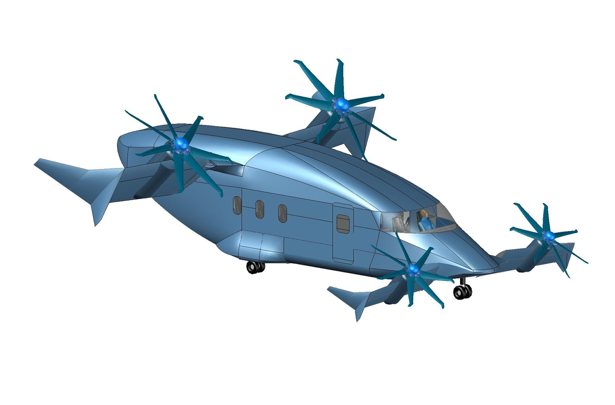 IO Aircraft Chippewa 350E eVTOL passenger aircraft IO Aircraft Chippewa 350E eVTOL passenger aircraft